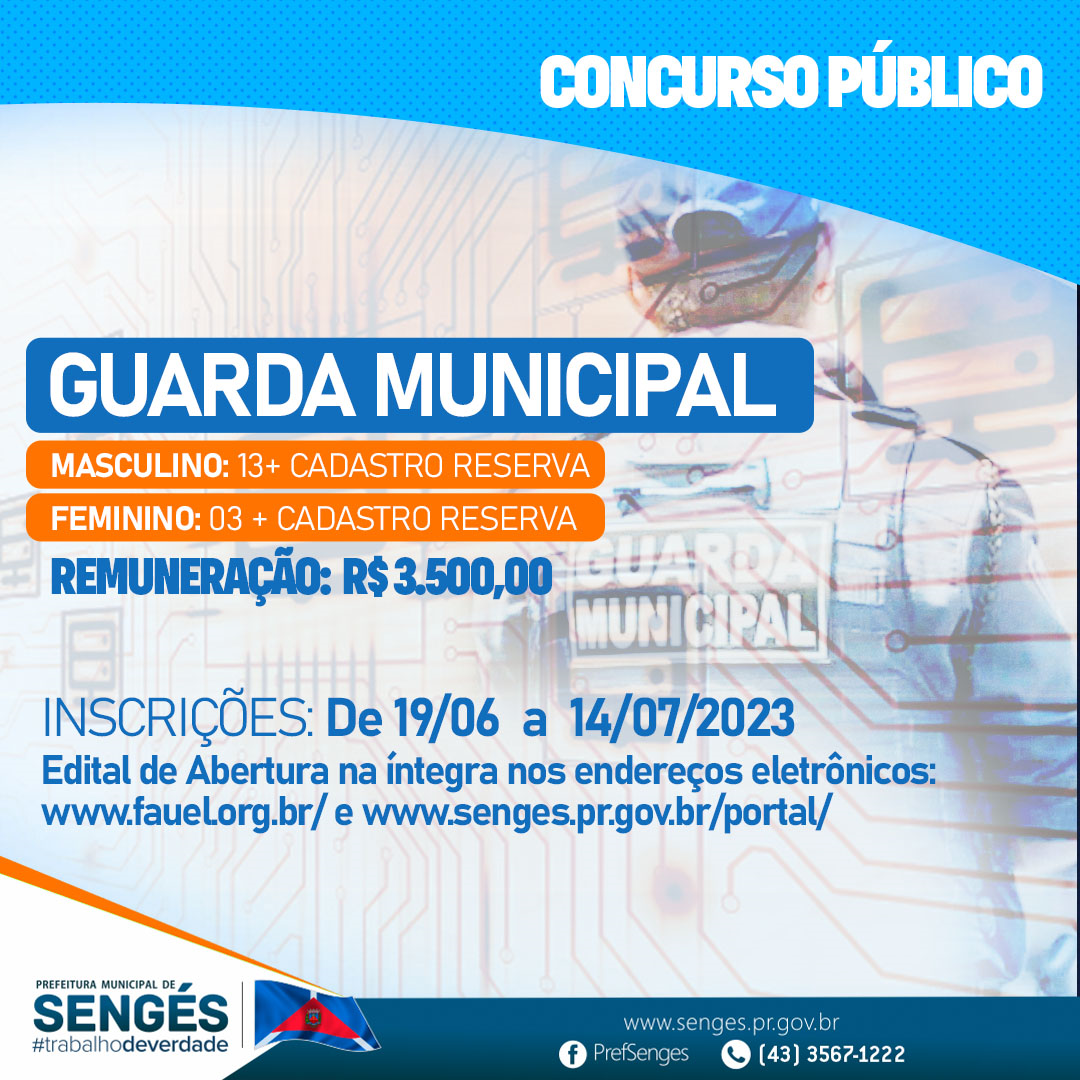 Guarda Municipal trará mais segurança para todos